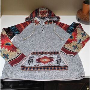 Southwestern Half Snap Pullover